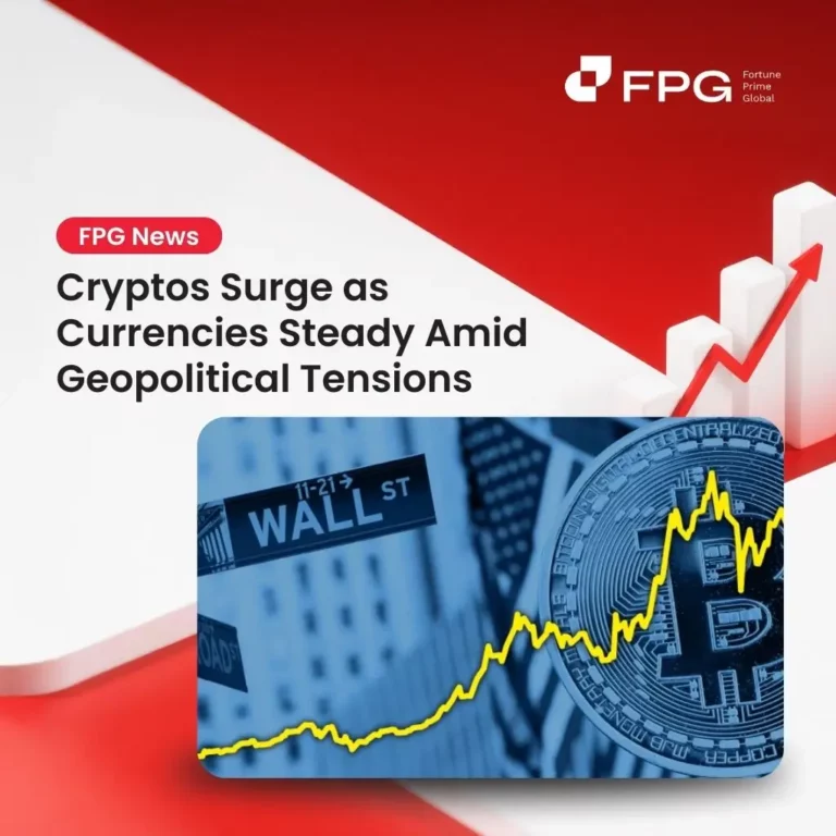 Cryptos Surge as Currencies Steady Amid Geopolitical Tensions